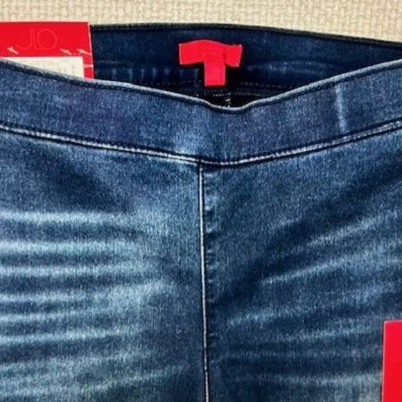 *NWT Jennifer Lopez Sculpt Jeggings - Embellished - Dk Blue Denim - Size 10 - Picture 3 of 4